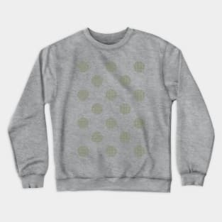 Zen Dot Pattern SANKUZUSHI green Crewneck Sweatshirt